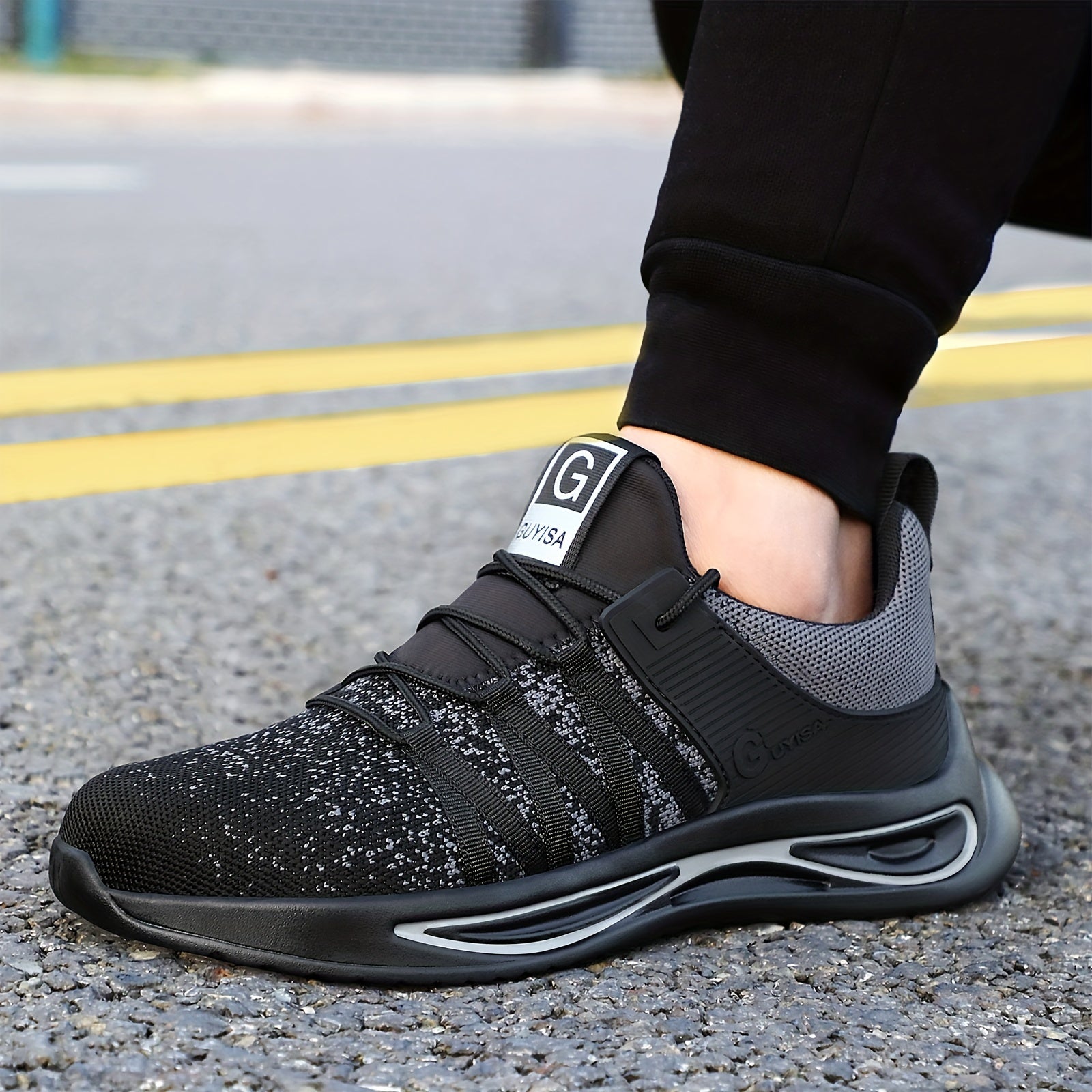 Men's Steel Toe Work Shoes Comfortable Sneakers Spring Summer