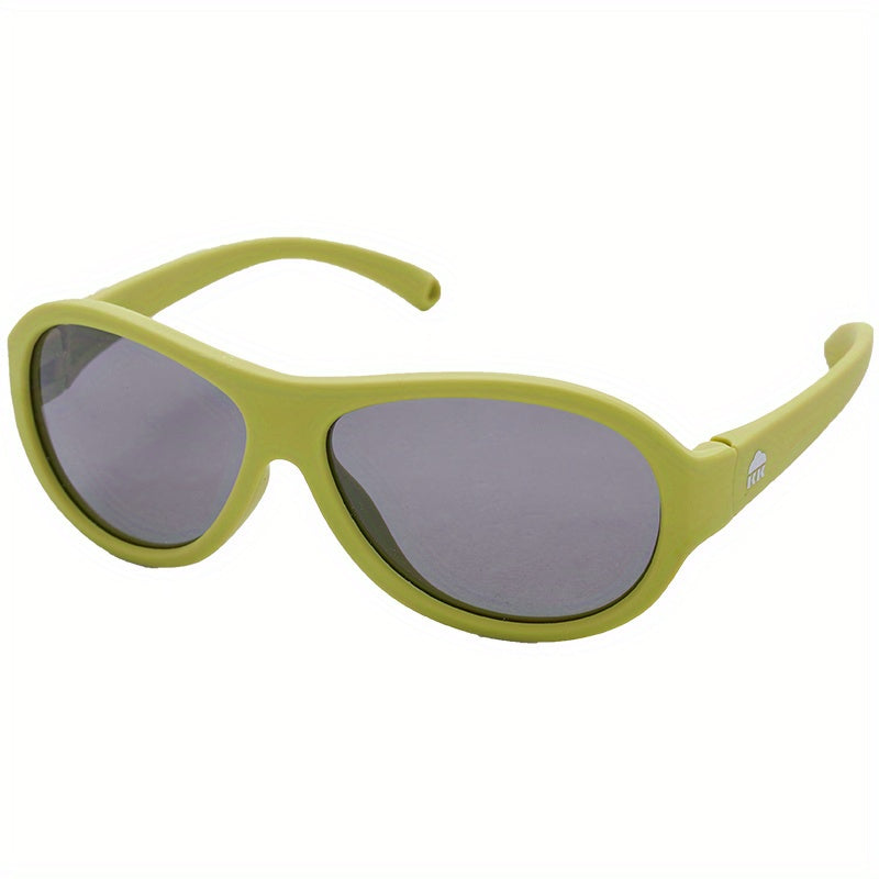 Kids Polarized Oval Lens Sunglasses UV Protection TPEE Frame