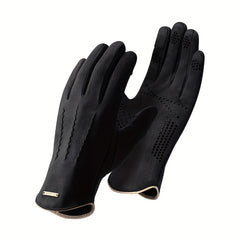 Autumn Winter Windproof Suede Gloves Outdoor Cycling Skiing