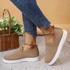 Women's Lightweight Breathable Road Running Shoes Slip on Casual Board Shoes