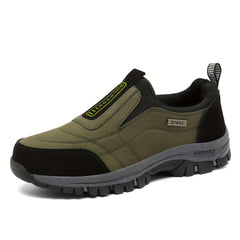 Thick Sole Slip On Hiking Shoes Shock Absorption Non Slip Sneakers