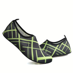 Men's Stripped Water Shoes Summer Casual Slip On Shoes