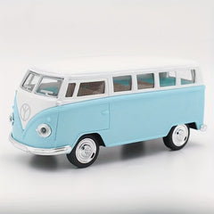 1:32 Alloy Bus Model Toy Car Can Open The Door Touch Decoration Back Force