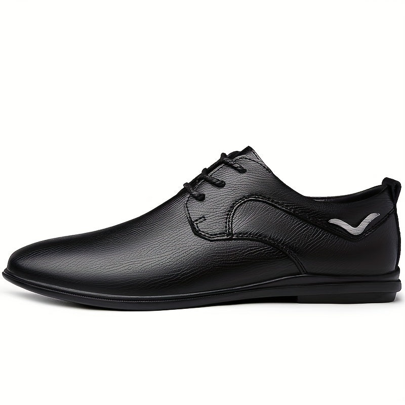 Men's Lace Up Pointed Toe Loafers Breathable Lightweight Casual Shoes