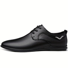 Men's Lace Up Pointed Toe Loafers Breathable Lightweight Casual Shoes