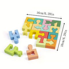 Wooden Geometric Shapes Matching Educational Toy