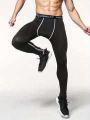 Men's Sports Tight Bottom Pants Autumn Winter Outdoor Running Training Quick Dry