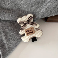 Sweet Bear Bow Hair Clip Lovely Headwear
