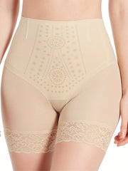 Lace Stitching Shaping Panties Tummy Control Compression Panties
