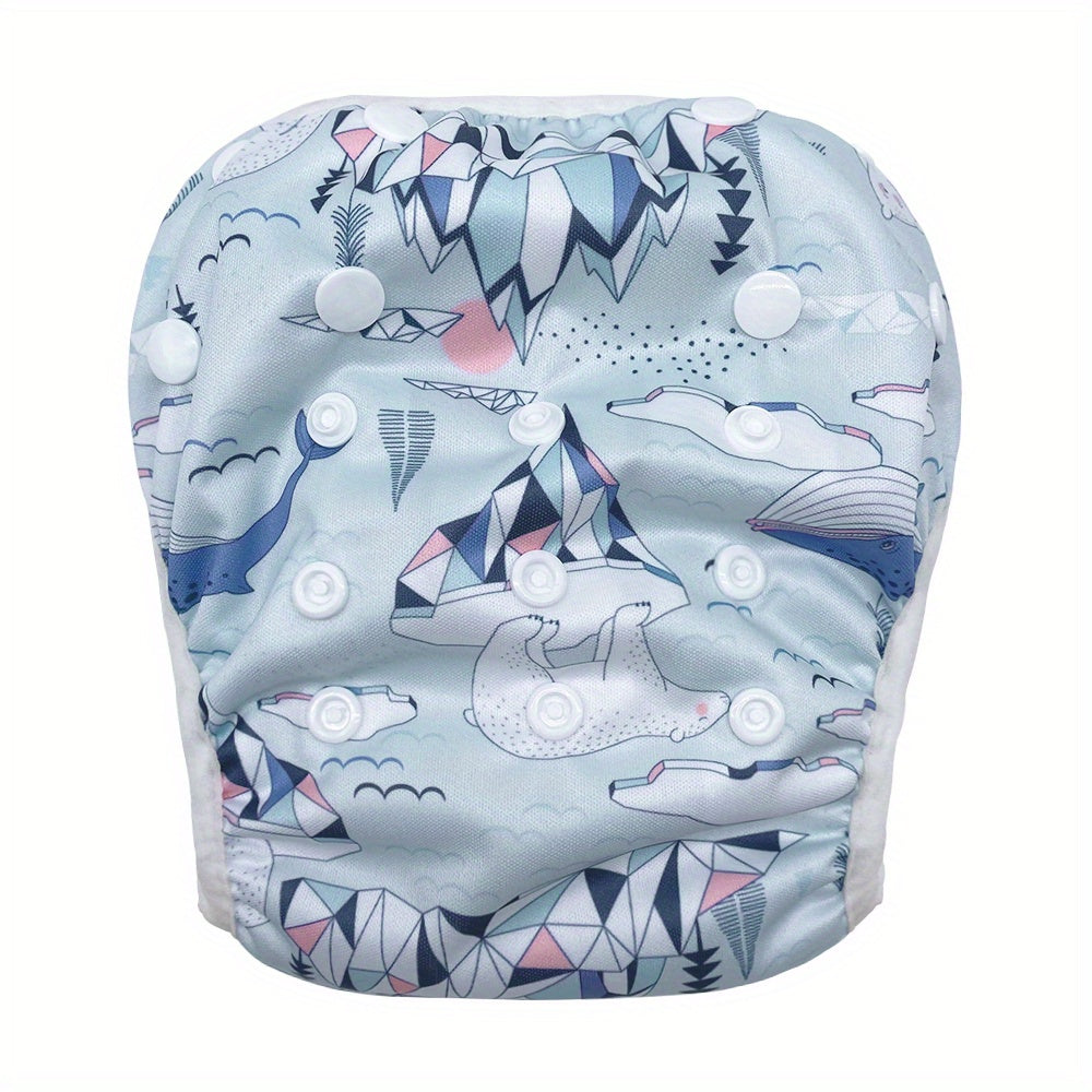 Adjustable Reusable Swim Diaper for Baby 0-3 Years Boys Girls Washable Swimpant