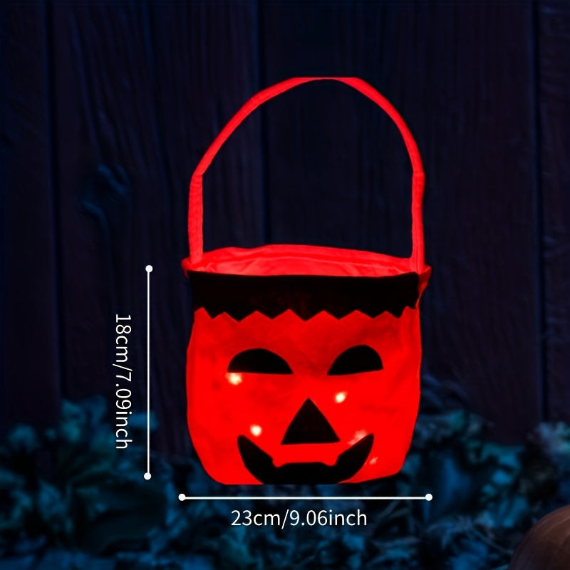 DIY Flashing Pumpkin Handbag LED Flashing Candy Bag
