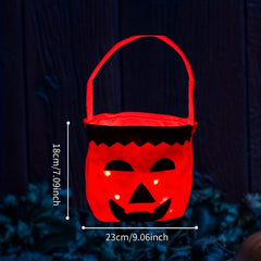 DIY Flashing Pumpkin Handbag LED Flashing Candy Bag