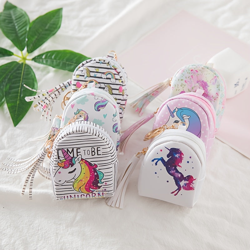 Unicorn Print Coin Purse Wallet for Kids Birthday