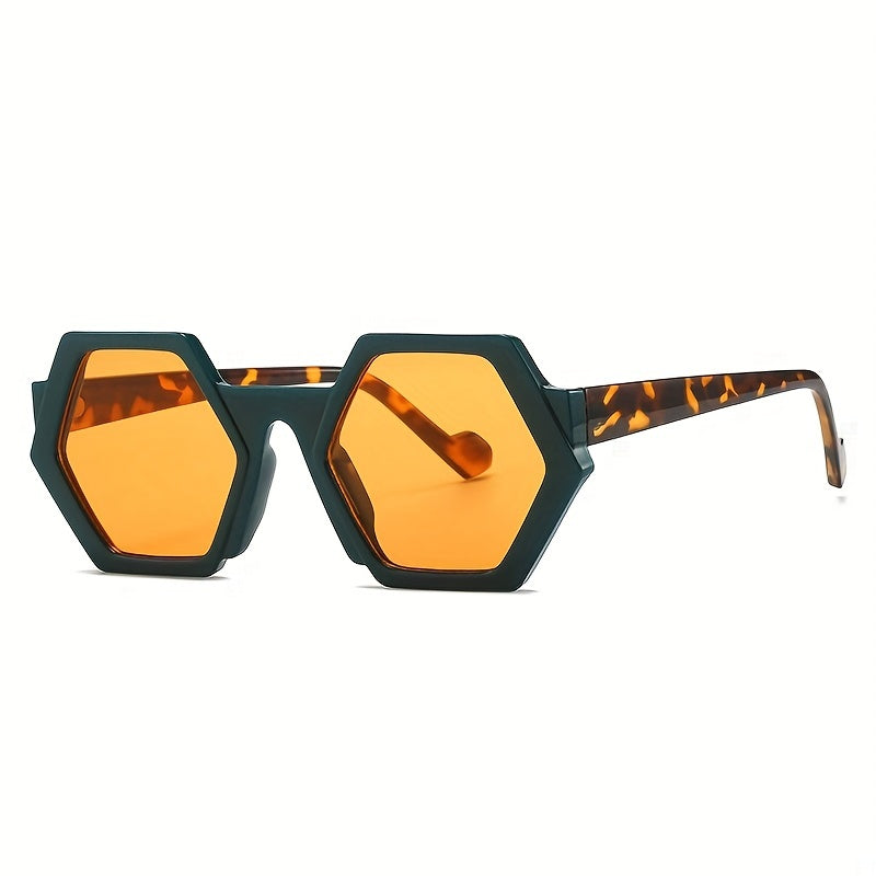 Y2K Geometric Sunglasses Hiphop Gradient Jelly Glasses UV400