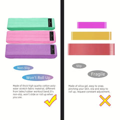 3pcs Fitness Elastic Resistance Bands Hip Circle For Chest Expand Gym Training
