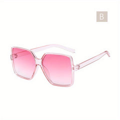 Oversized Square Sunglasses UV400 Gradient Glasses for Women Men