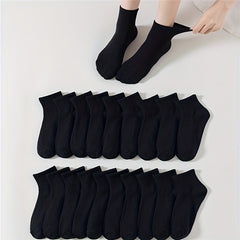 20 Pairs Women's Short Socks Comfy & Breathable All match Stockings