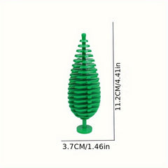 2 PCS Street Scene City Greenery Forest MOC Pine Spruce Fir Tree Models
