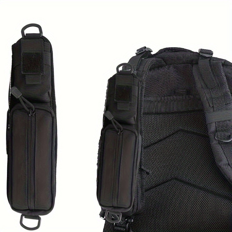 Molle Backpack Shoulder Strap Pouch with Zipper Pocket