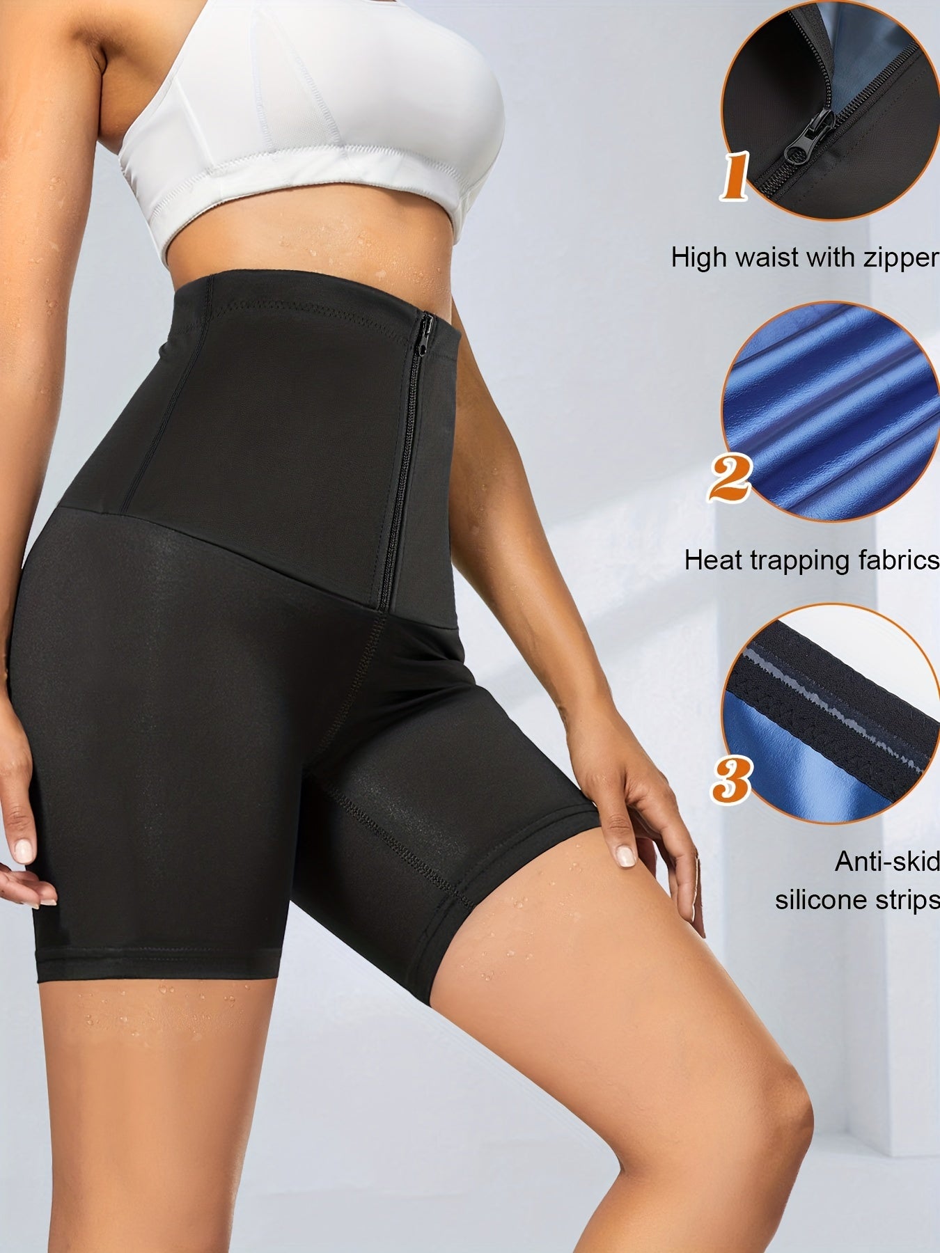 Women High Waist Compression Yoga Shorts