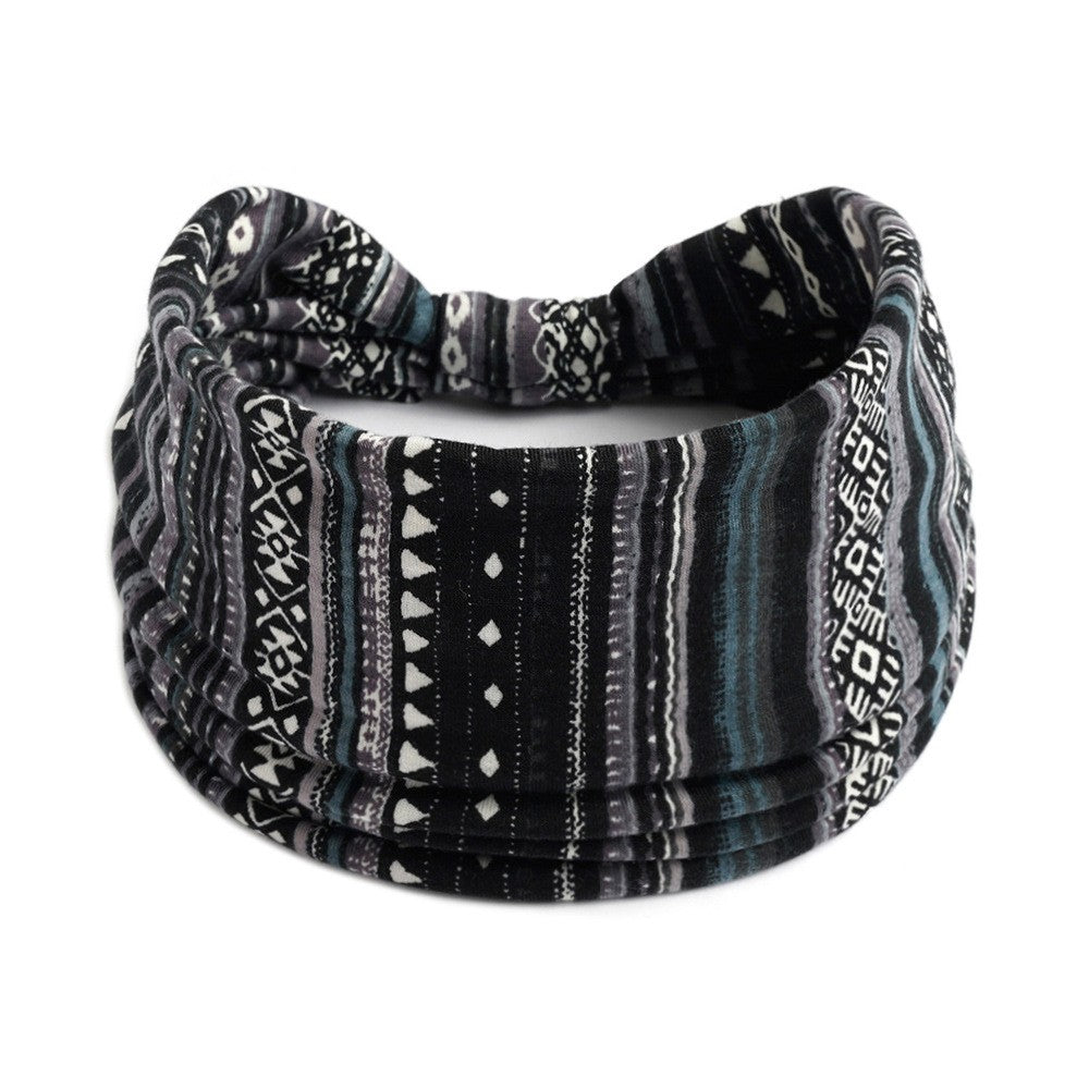 Women Elastic Headband Hair Headband Ladies Yoga Hijab Exercise Wicking Headband