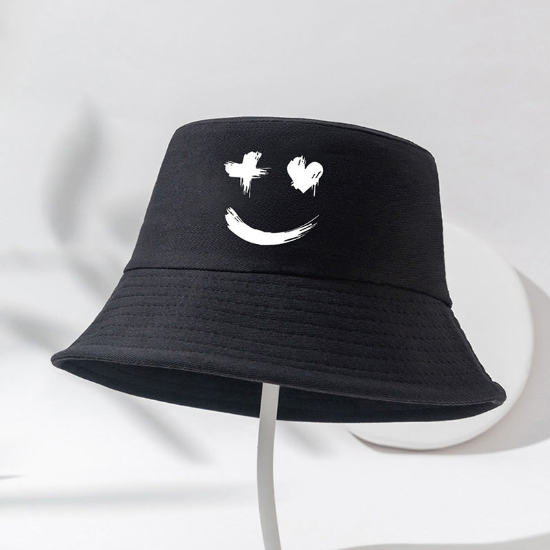 Printed Fisherman Hat Sunshade Sunscreen Basin Hat Outdoor Casual