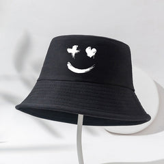 Printed Fisherman Hat Sunshade Sunscreen Basin Hat Outdoor Casual