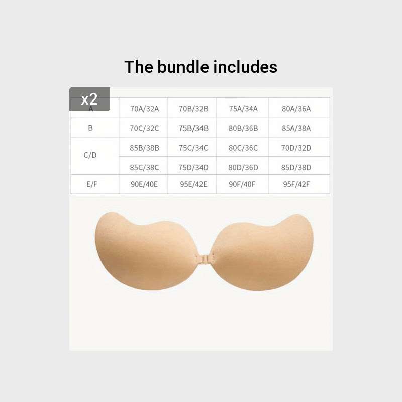 Invisible Mango Cup Chest Sticker Wedding Dress Bra