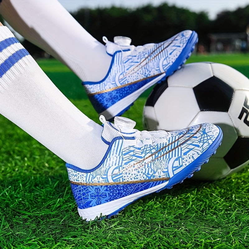 Professional Turf Football Boots with Rotating Button