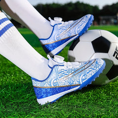 Professional Turf Football Boots with Rotating Button