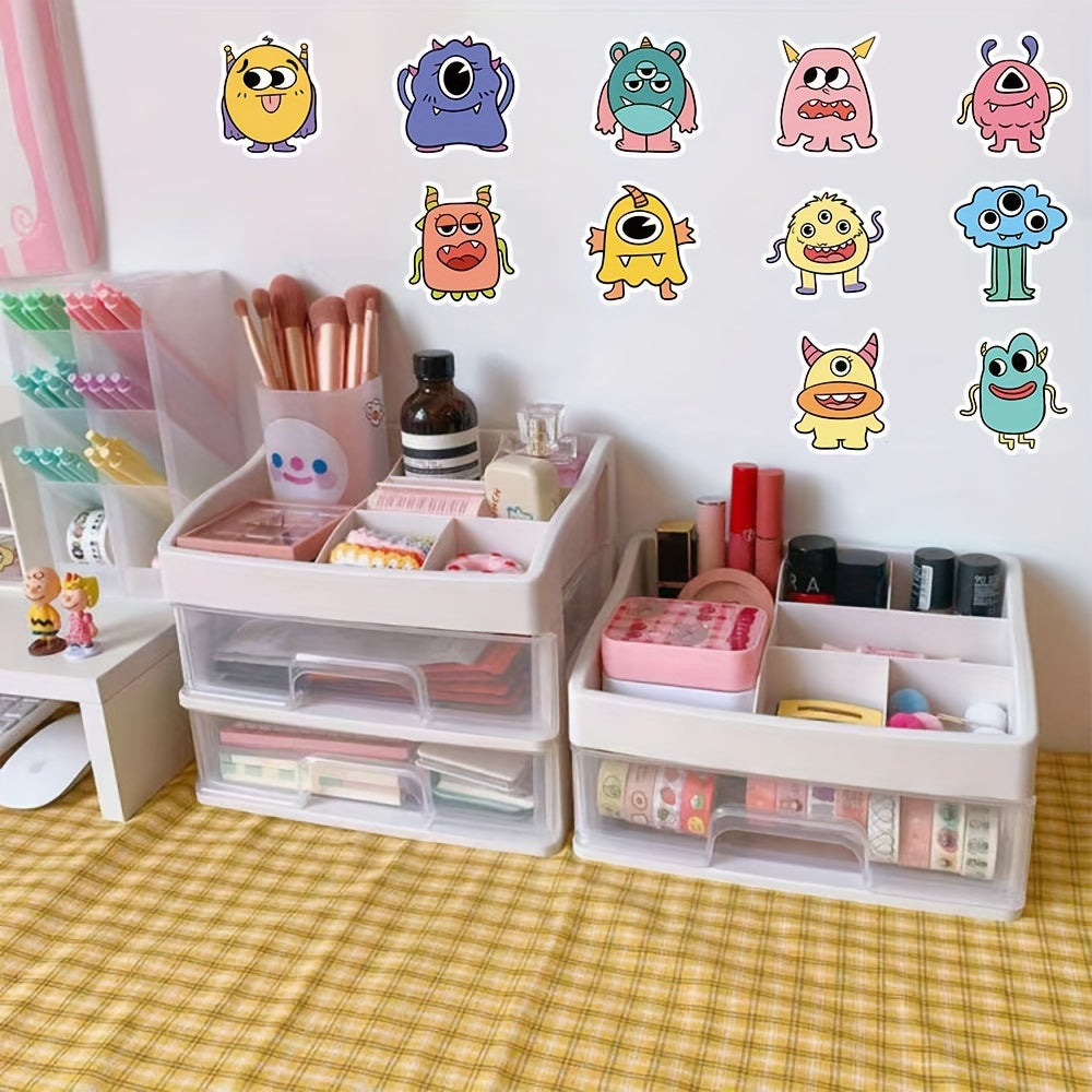 60pcs Little Monster Series Graffiti Stickers DIY Waterproof Sticker Pack