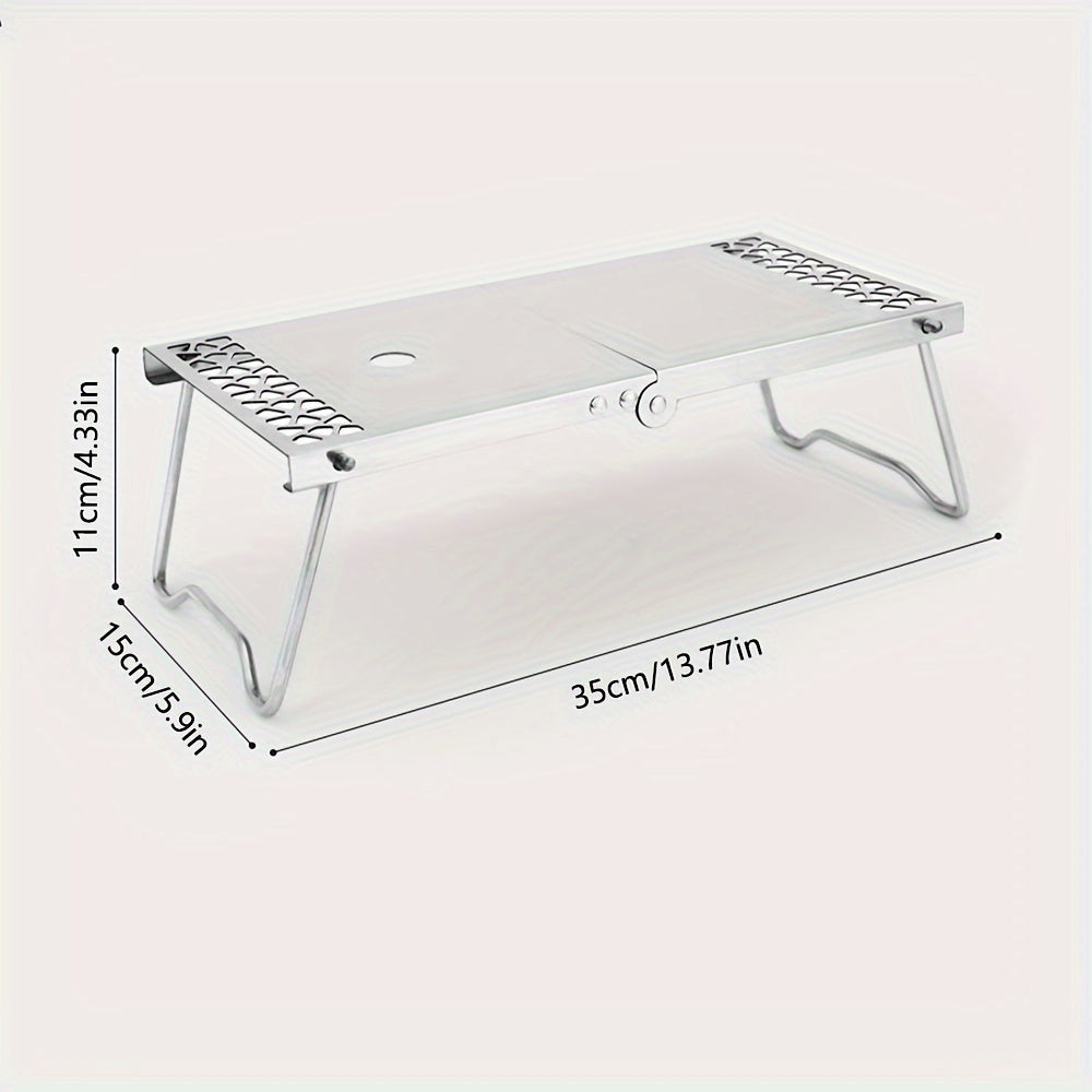 Portable Stainless Steel Camping Stove Table for Picnic