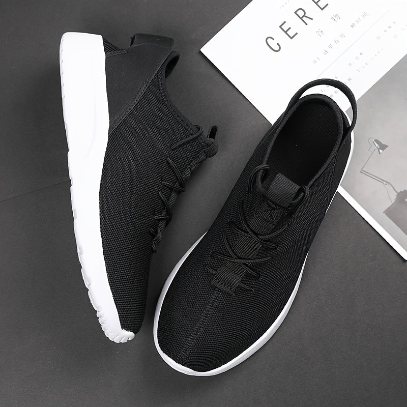 Men's Mesh Breathable Knit Non slip Shoes For Running Tennis