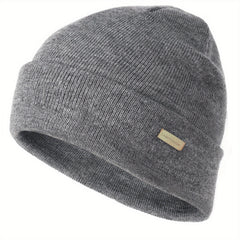 Knitted Hat Beanie For Men Women Cuffed Plain Skull Hat
