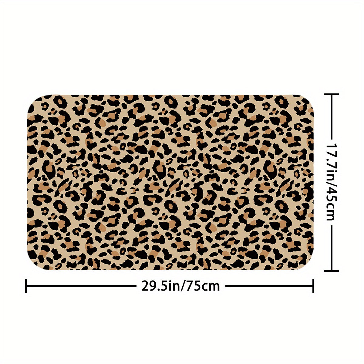 Leopard Print Shower Curtain Bathroom Decor Set