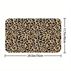 Leopard Print Shower Curtain Bathroom Decor Set