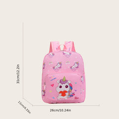 Kids Cartoon Unicorn Backpack Large Capacity Schoolbag
