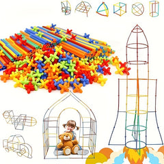 Straw Builder Toys Building Block Toy Kit For Children's Toy DIY Halloween