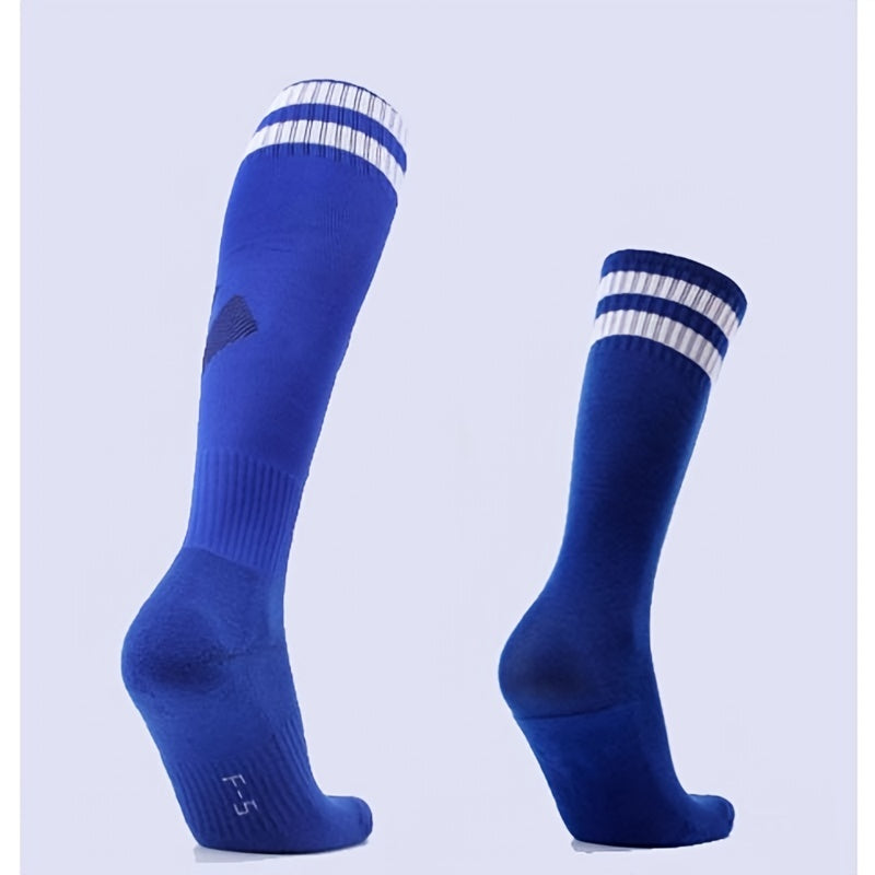 Kids Striped Sports Socks Non Slip Knee High