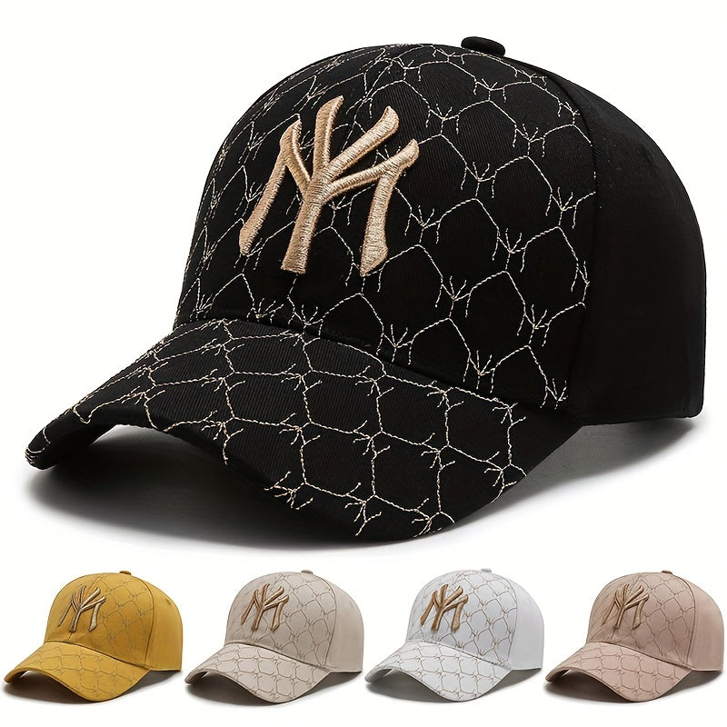 Hip Hop Baseball Cap Embroidered Cotton Dad Hat Casual Adjustable Sun Hat