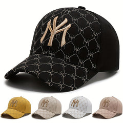 Hip Hop Baseball Cap Embroidered Cotton Dad Hat Casual Adjustable Sun Hat