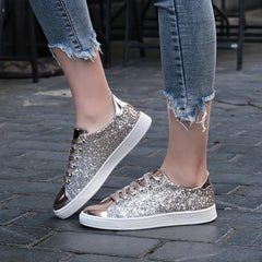 Sequins Low Top Skate Shoes for Women