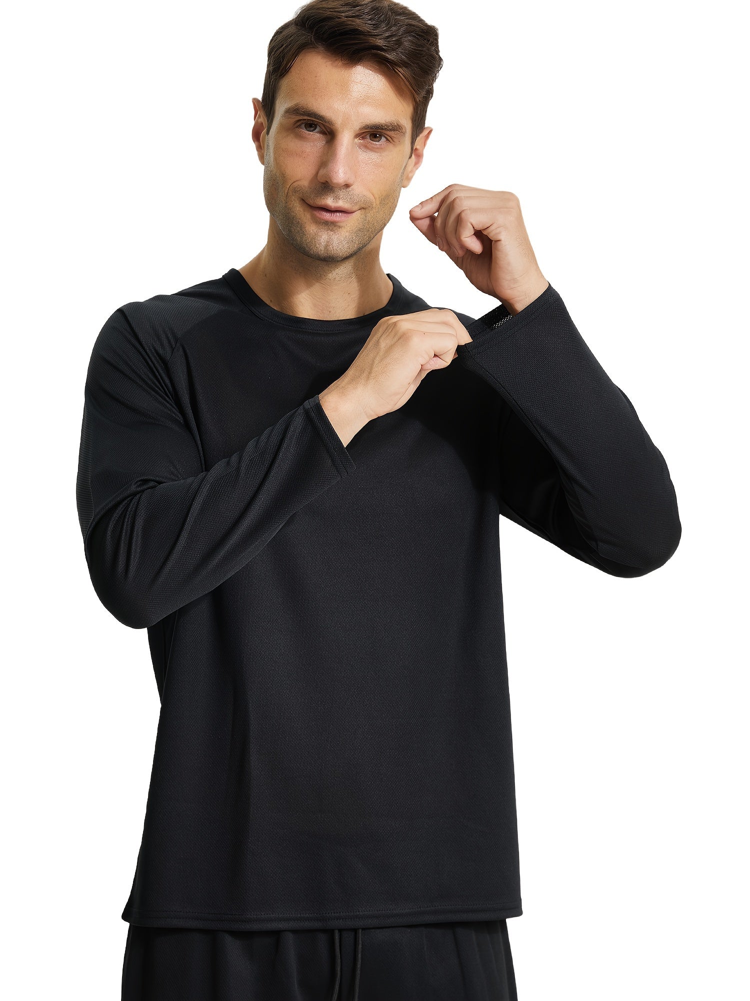 3 Pcs Men's Quick Drying Compression Long Sleeve Tee