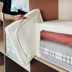 Transparent Polyester Cotton Three View Window Organizer Storage Box