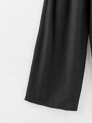 Girl's High Waist Wide Leg Pants with Pockets