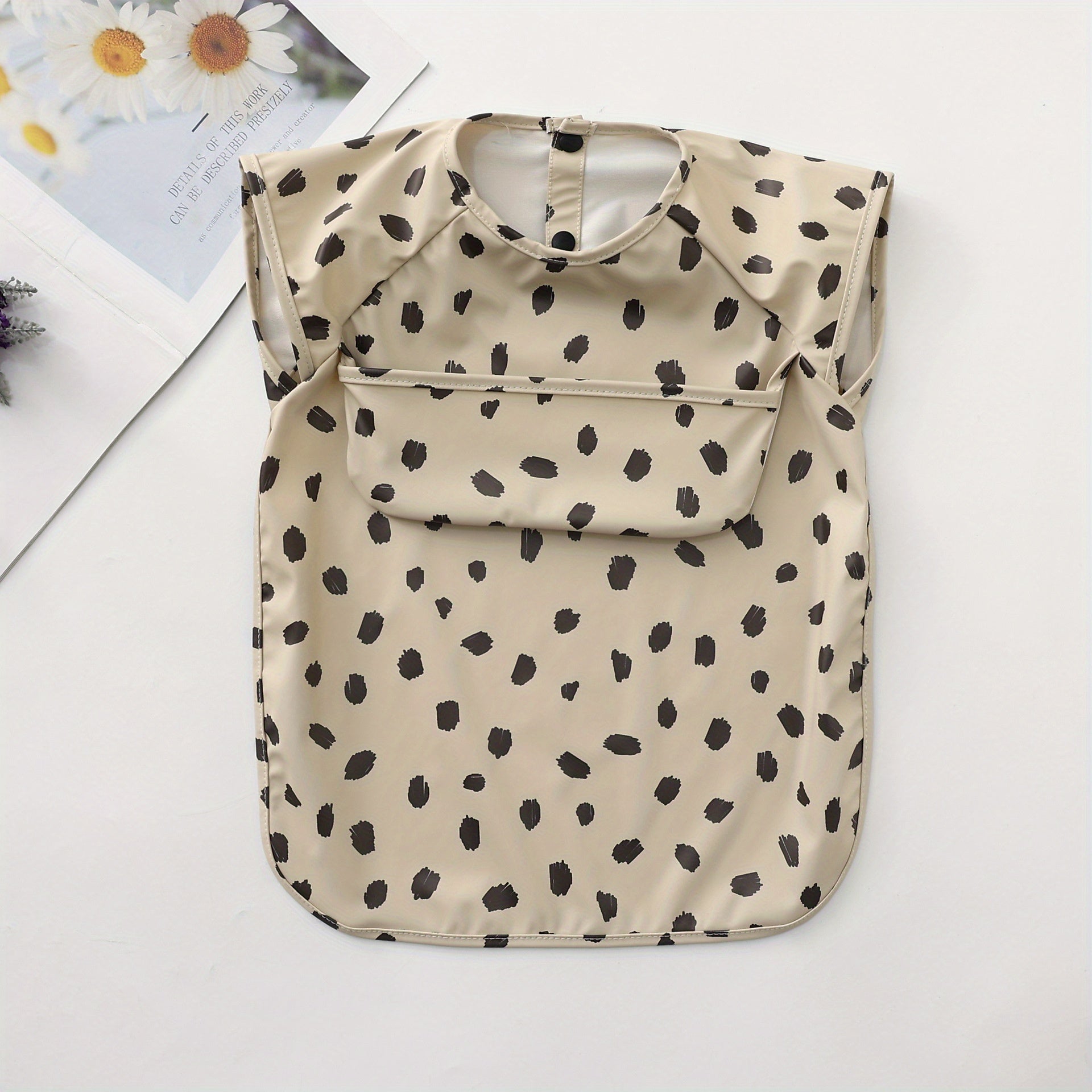 Waterproof Baby Bib with Pocket Soft Anti Dirty Feeding Bib