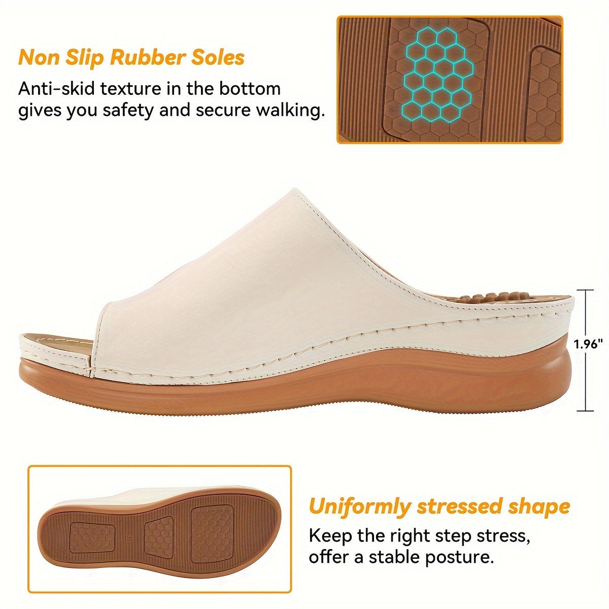 Non Slip Massage Sports Sandals Arch Support Outdoor Slippers