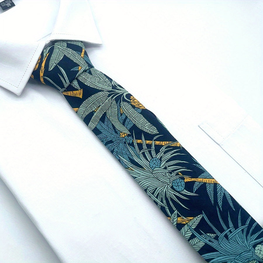 Men's Floral Tie Coconut Tree Tie Husband Boyfriends Birthday