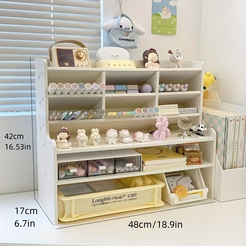 Double Layer Heightening Desktop Rack - Maximize Desk Space