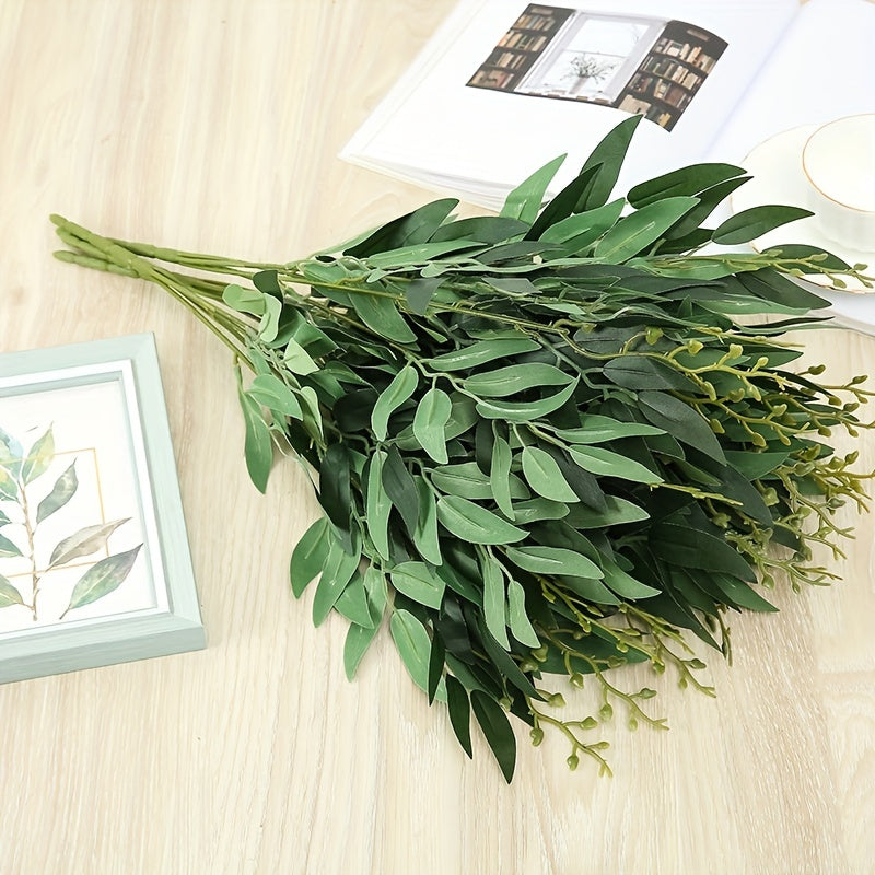 Modern Plastic Faux Leaf for Home Decor